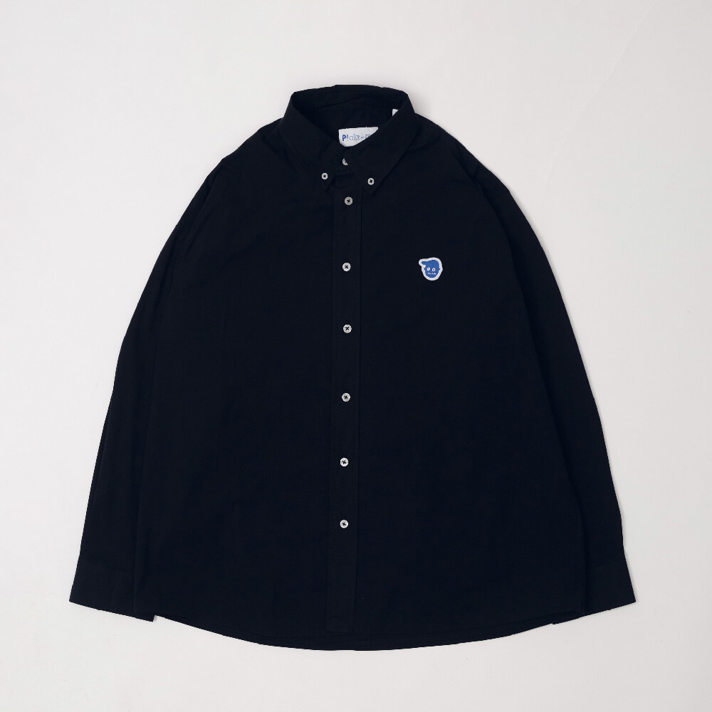 小P社長logo經典BD長袖襯衫