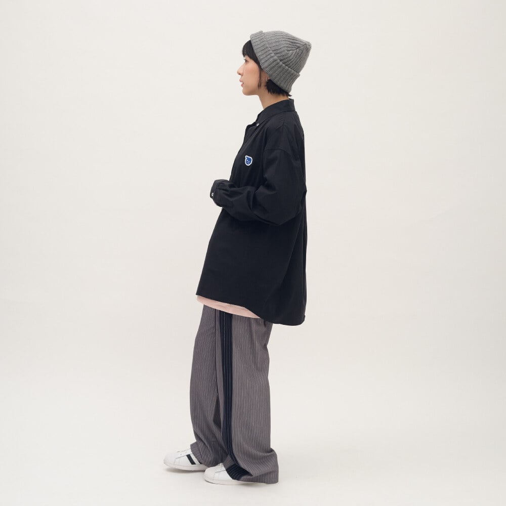 小P社長logo經典BD長袖襯衫