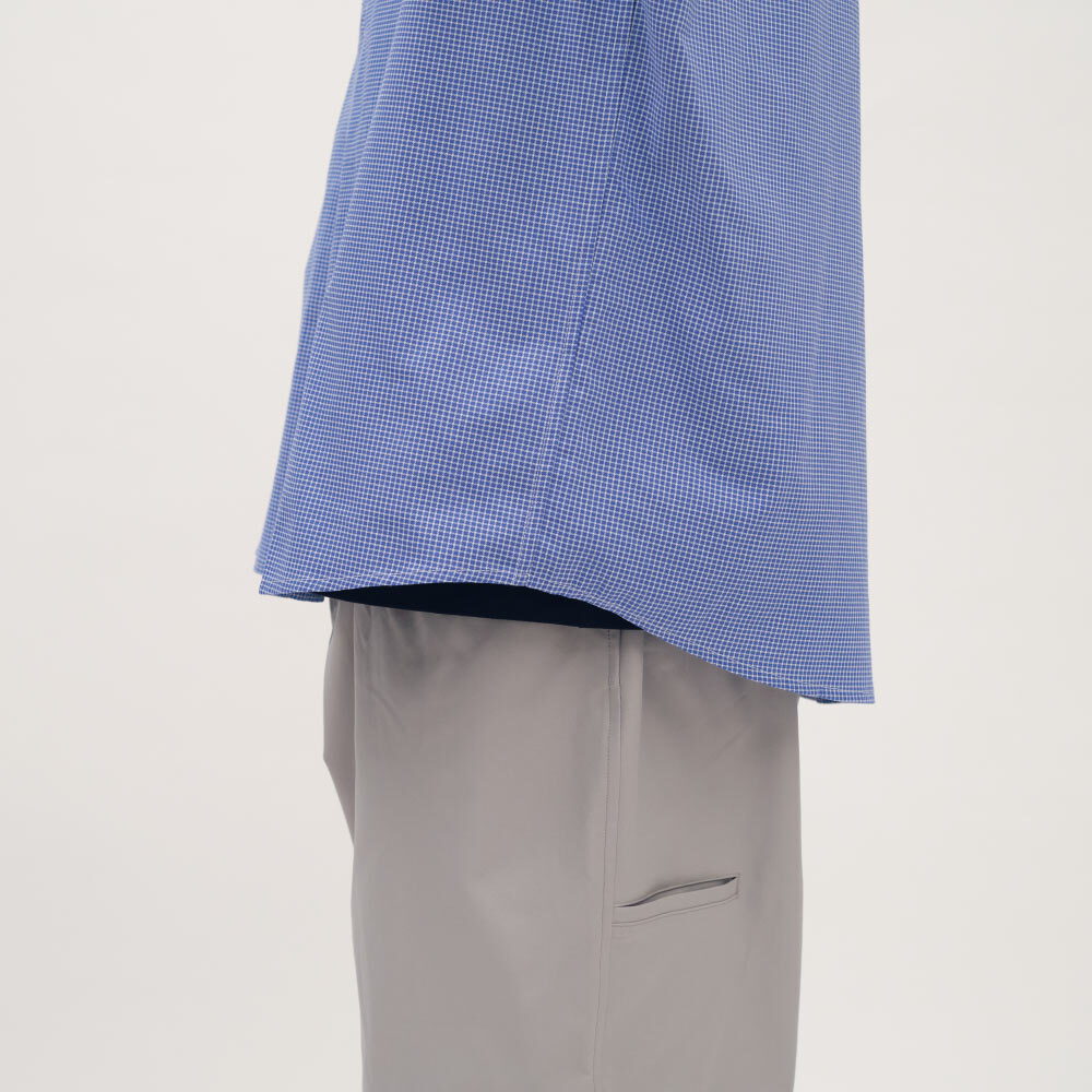 小P社長格紋長袖襯衫