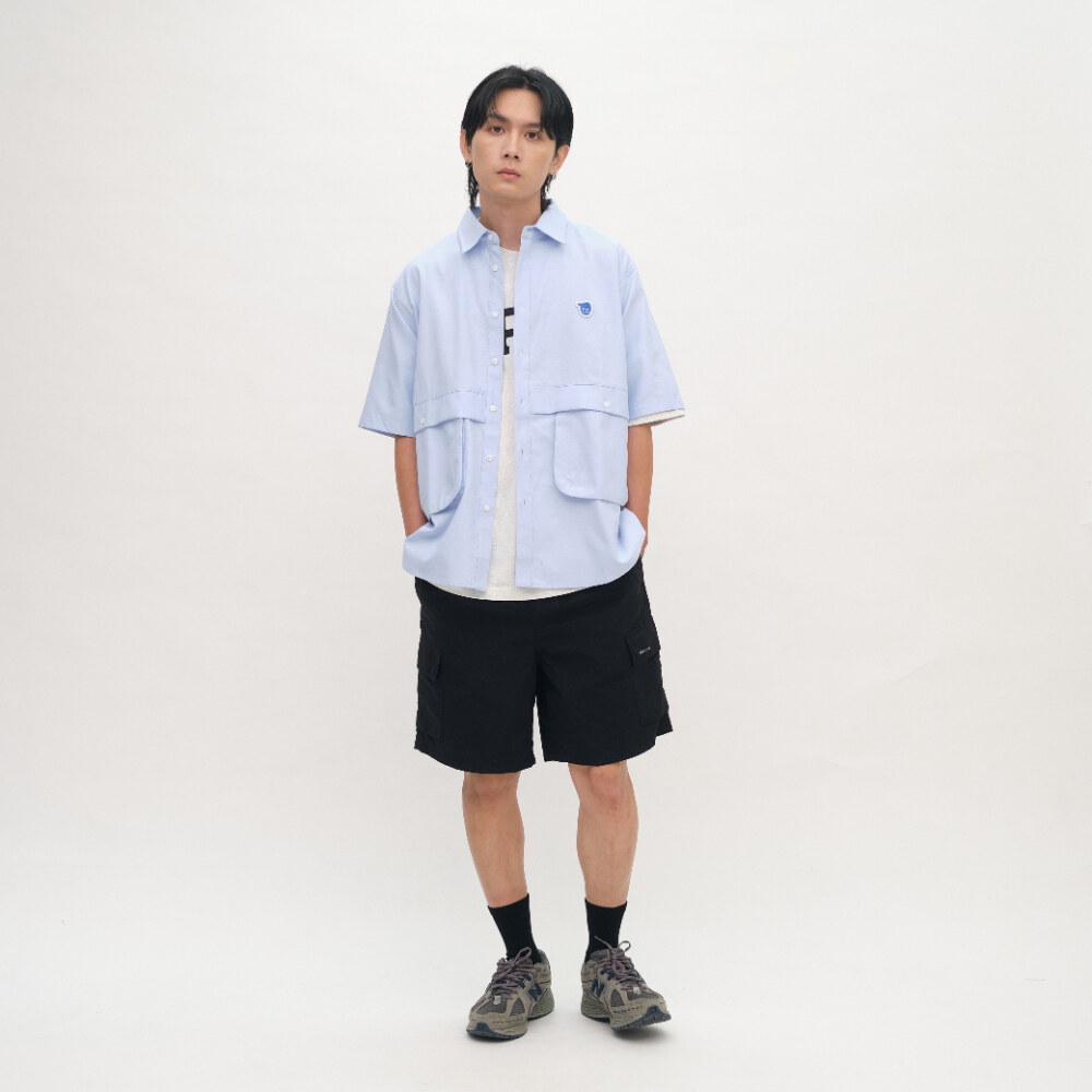 小P社長牛津口袋短袖襯衫
