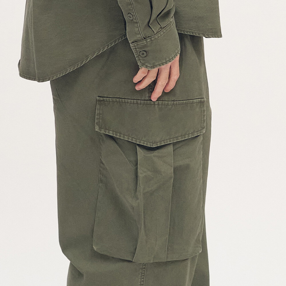 小P社長水洗口袋長褲