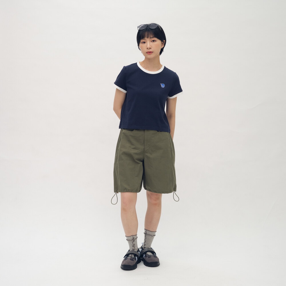 小P社長撞色拼接TEE