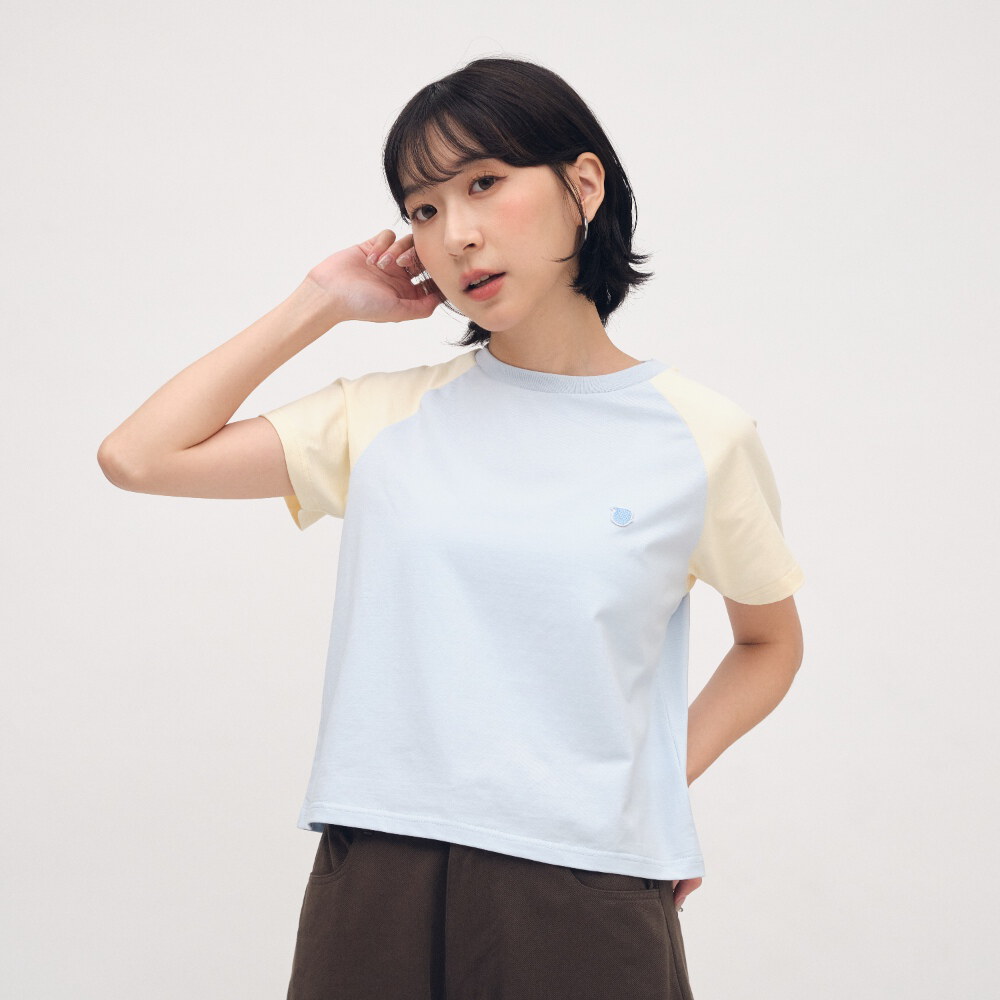 小P社長接袖連肩短袖TEE