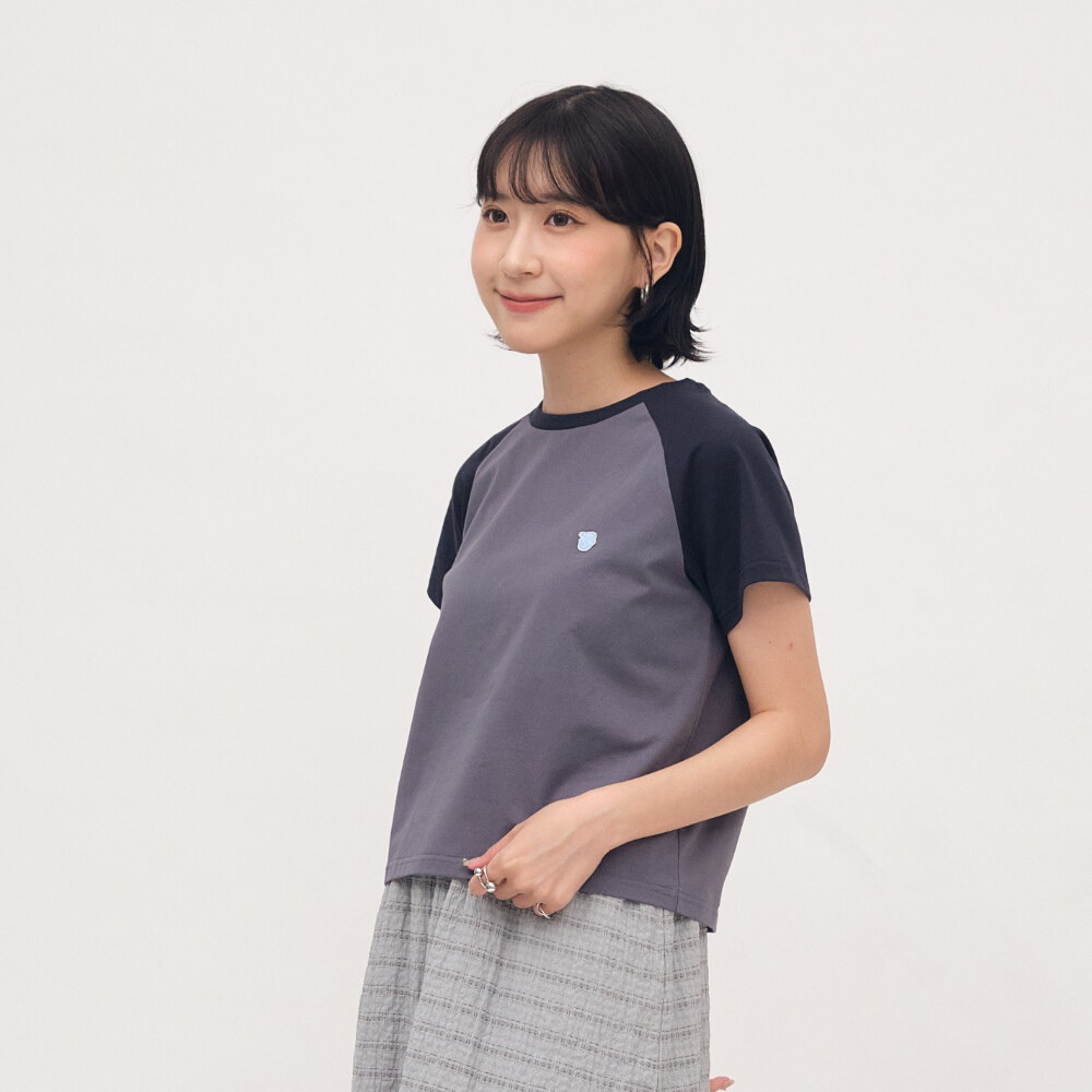 小P社長接袖連肩短袖TEE
