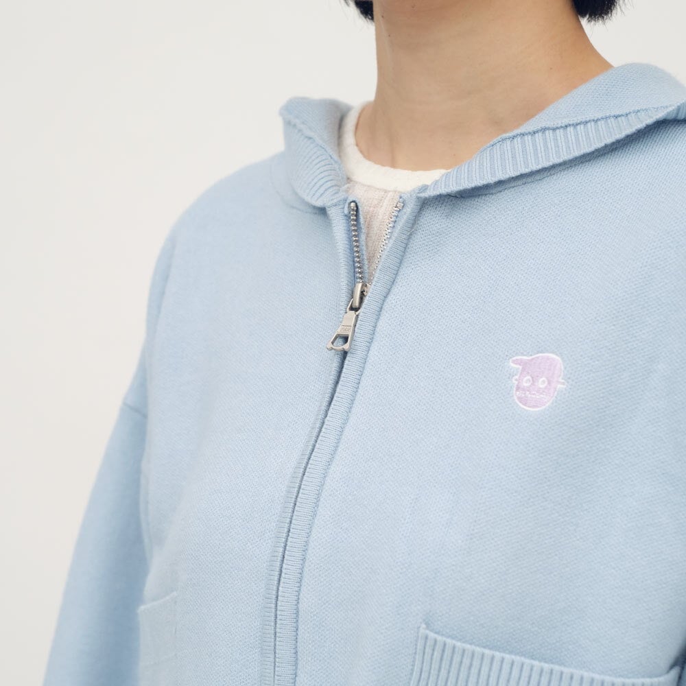 小P社長連帽針織外套