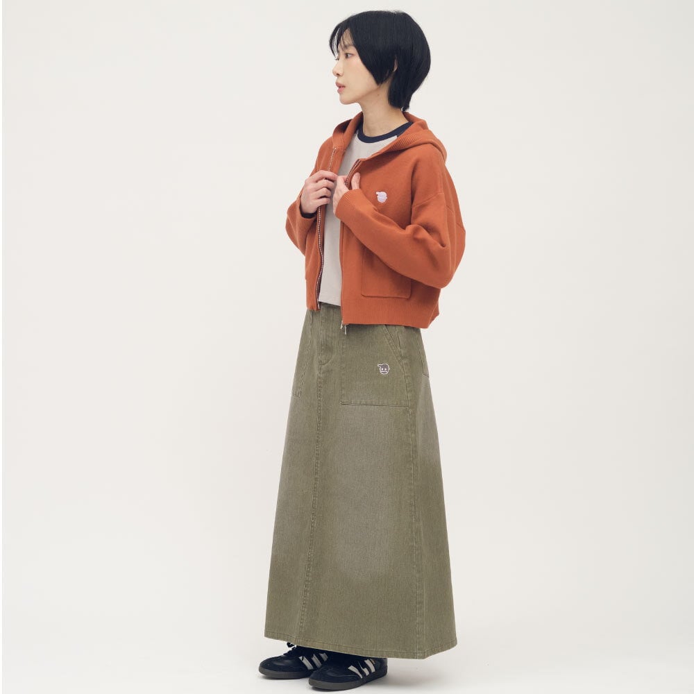 小P社長連帽針織外套