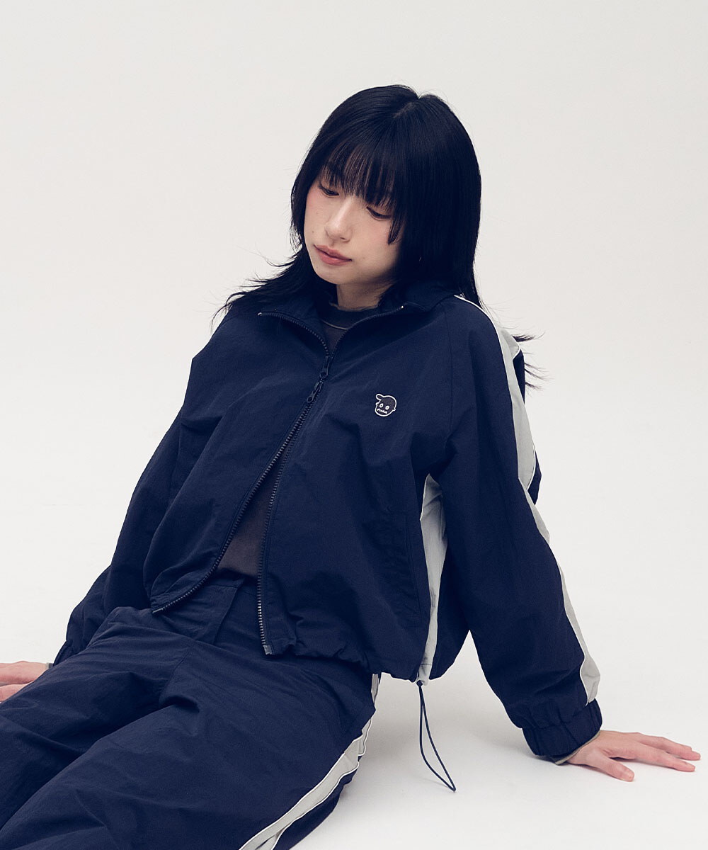 小P社長拼接短版外套