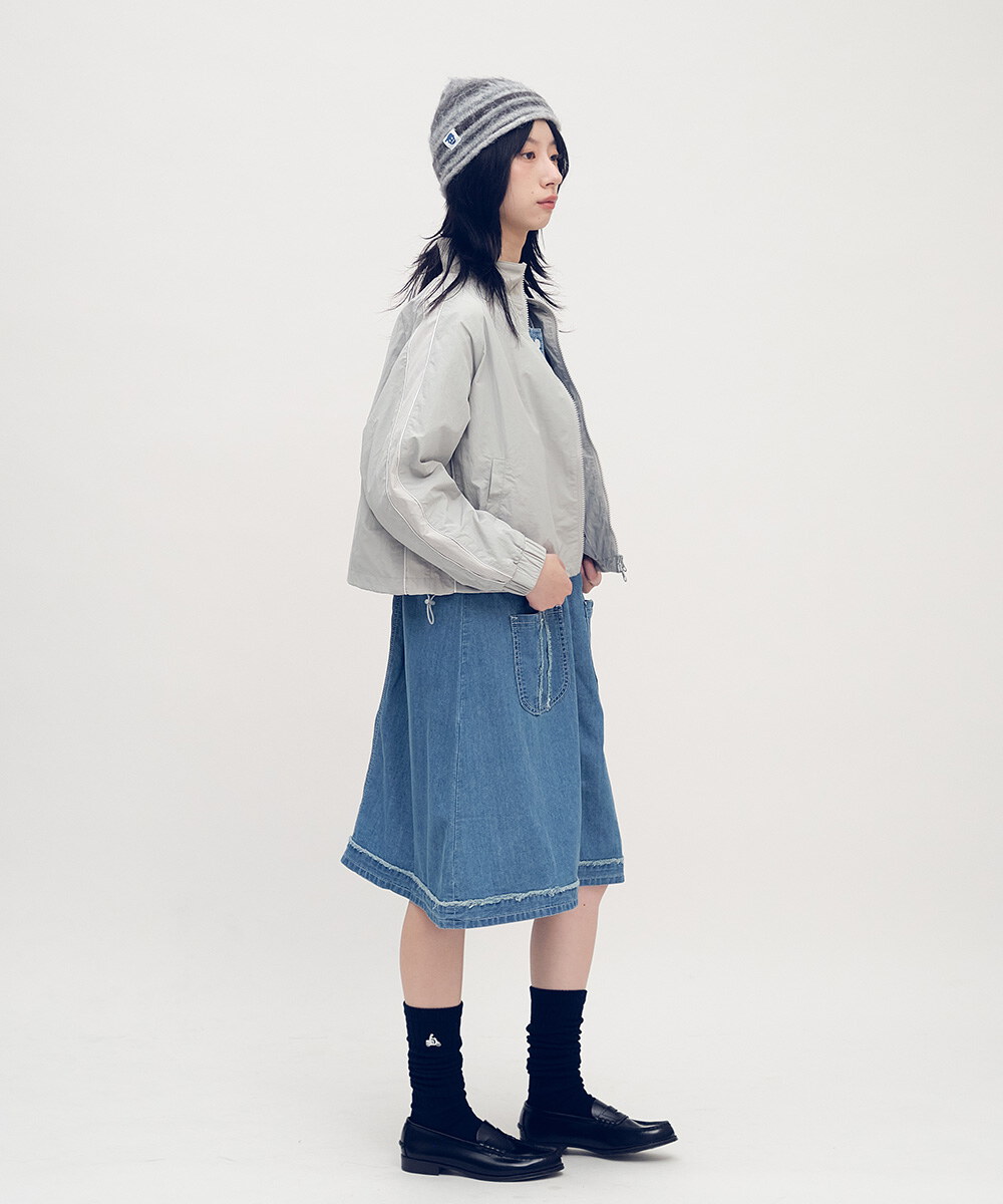 小P社長拼接短版外套