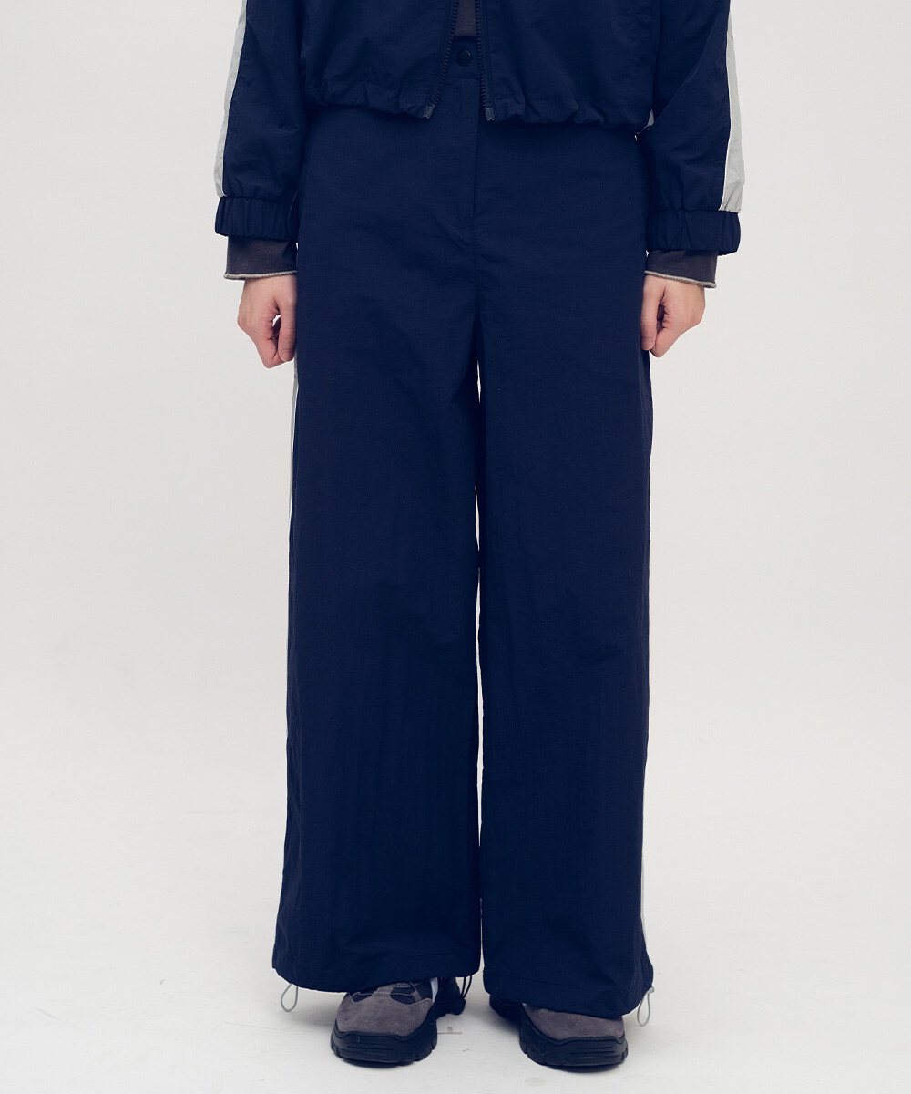 小P社長拼接寬褲