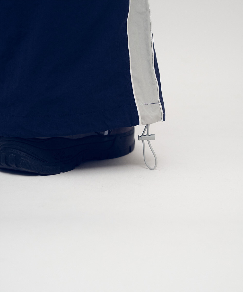 小P社長拼接寬褲