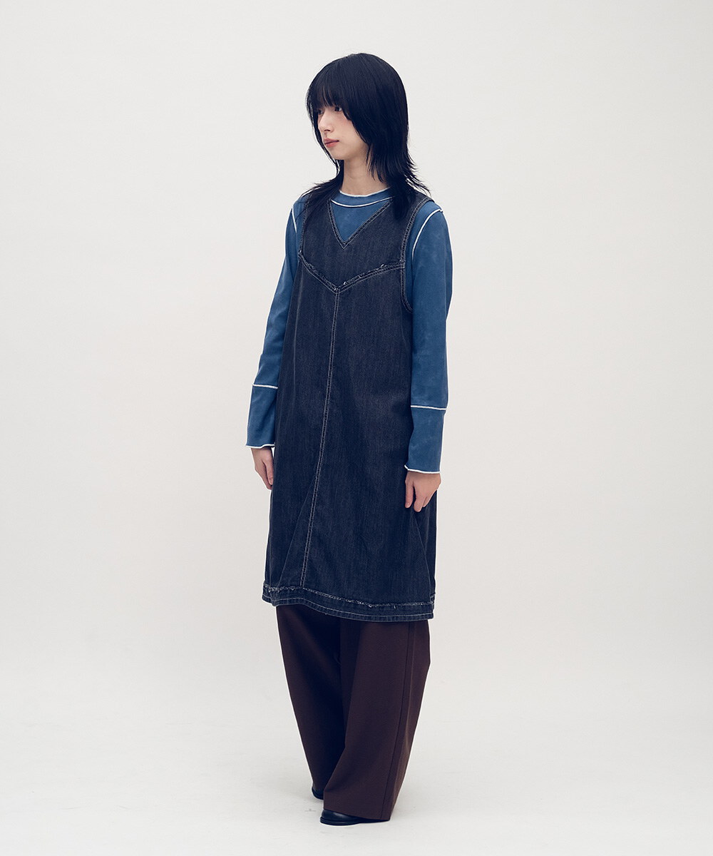 小P社長雙面穿丹寧連身洋裝