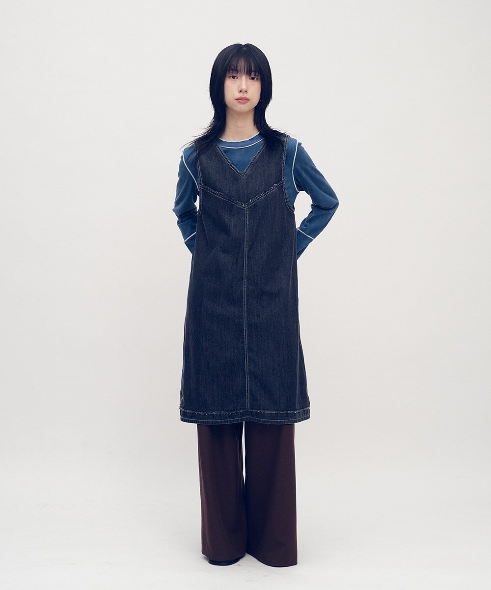 小P社長雙面穿丹寧連身洋裝