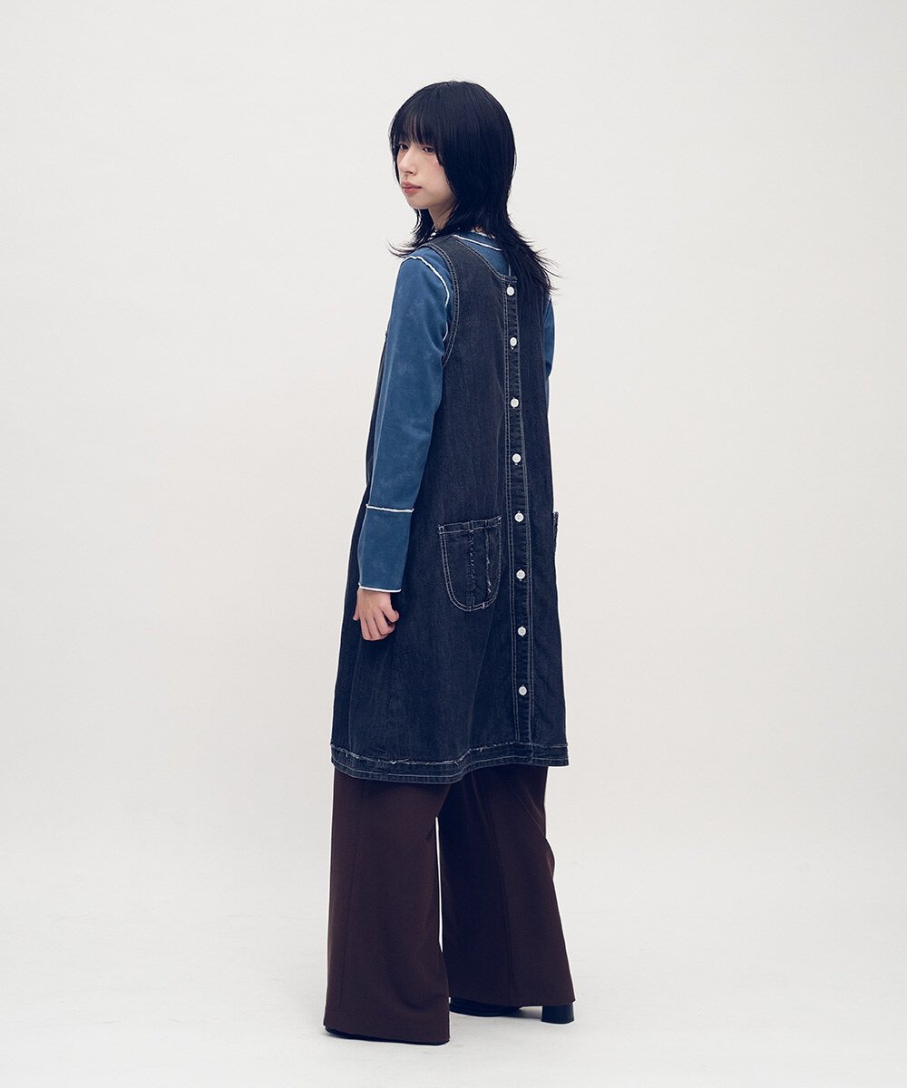 小P社長雙面穿丹寧連身洋裝