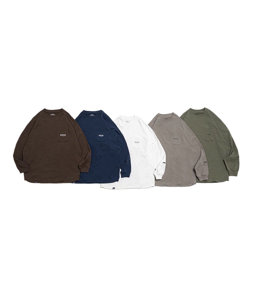 寬版口袋長TEE HEXAGONAL POCKET LS T-SHIRT