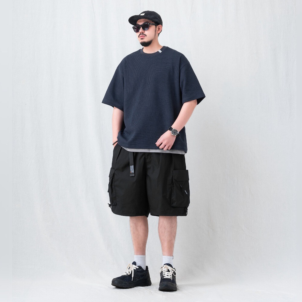 華夫格短袖T恤 TEXTURED WAFFLE KNIT T-SHIRT