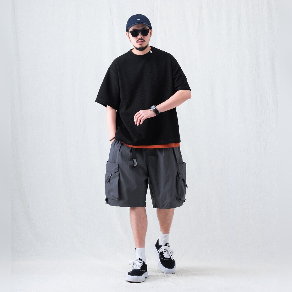 華夫格短袖T恤 TEXTURED WAFFLE KNIT T-SHIRT