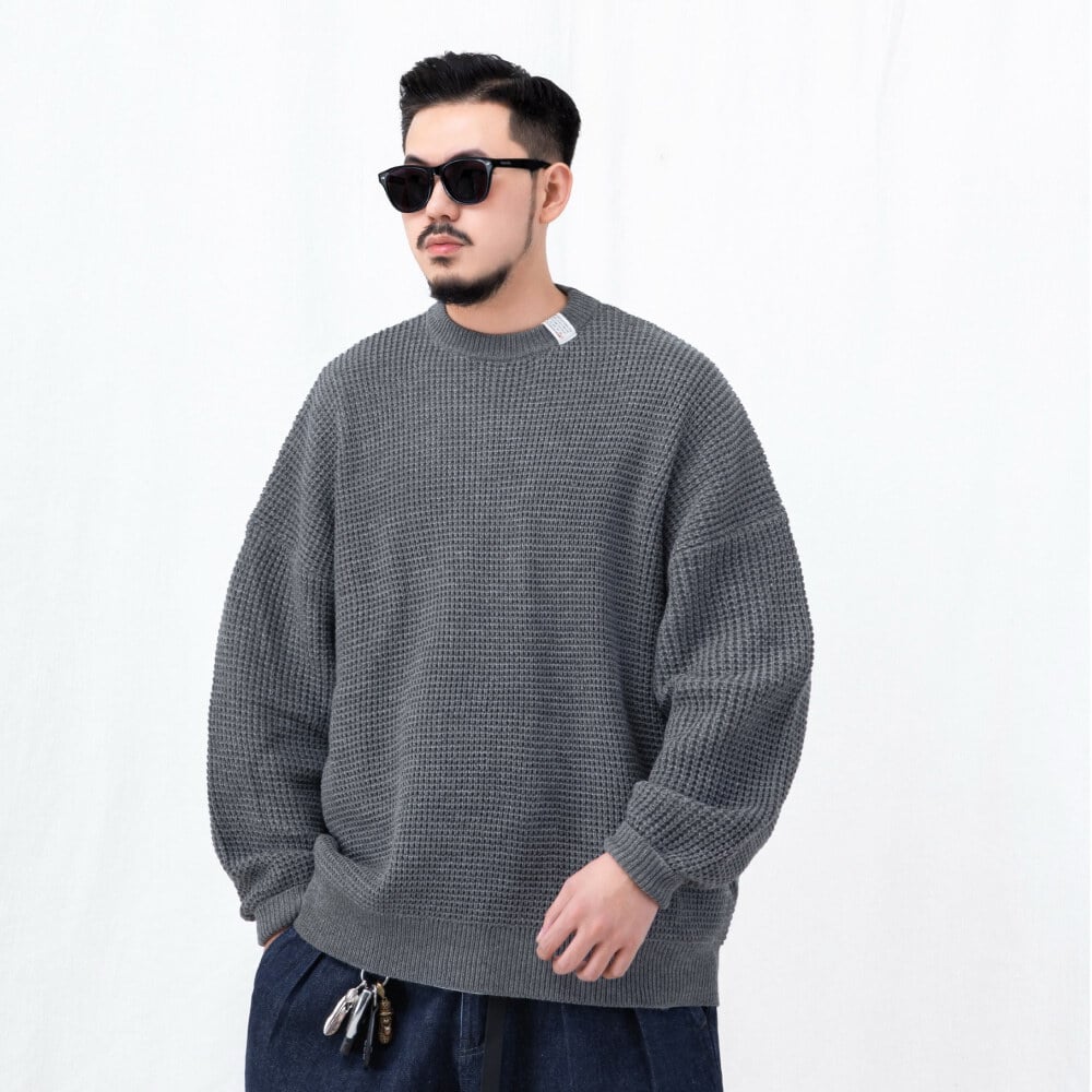 華夫格針織毛衣