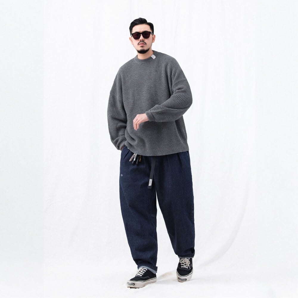 華夫格針織毛衣