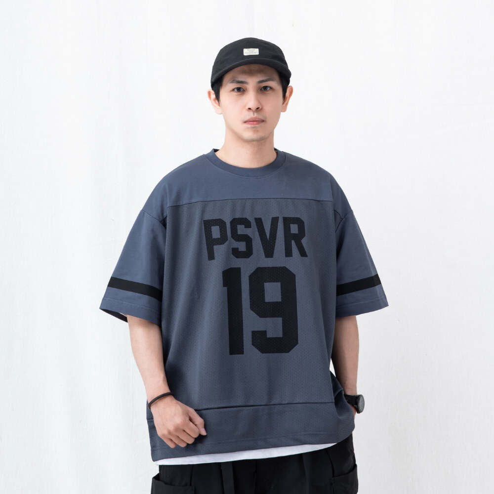 拼接球衣短TEE mesh splice jersey T-shirt