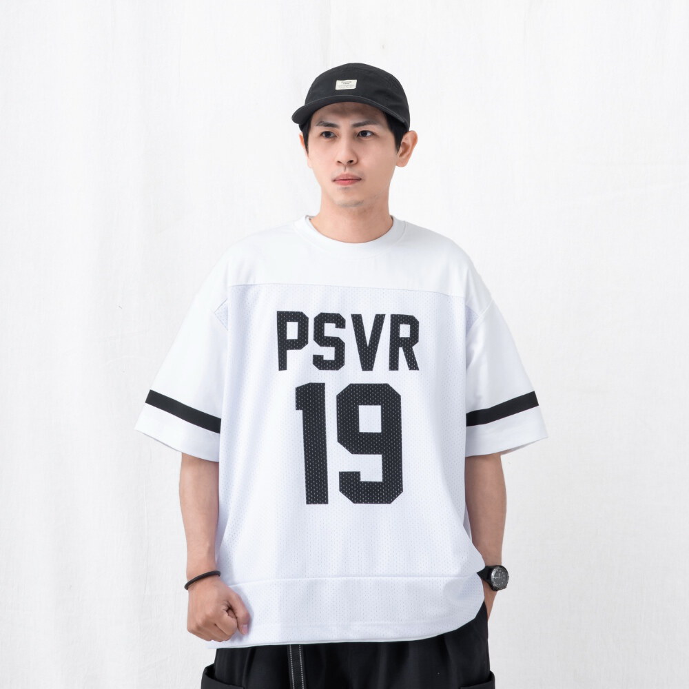 拼接球衣短TEE mesh splice jersey T-shirt