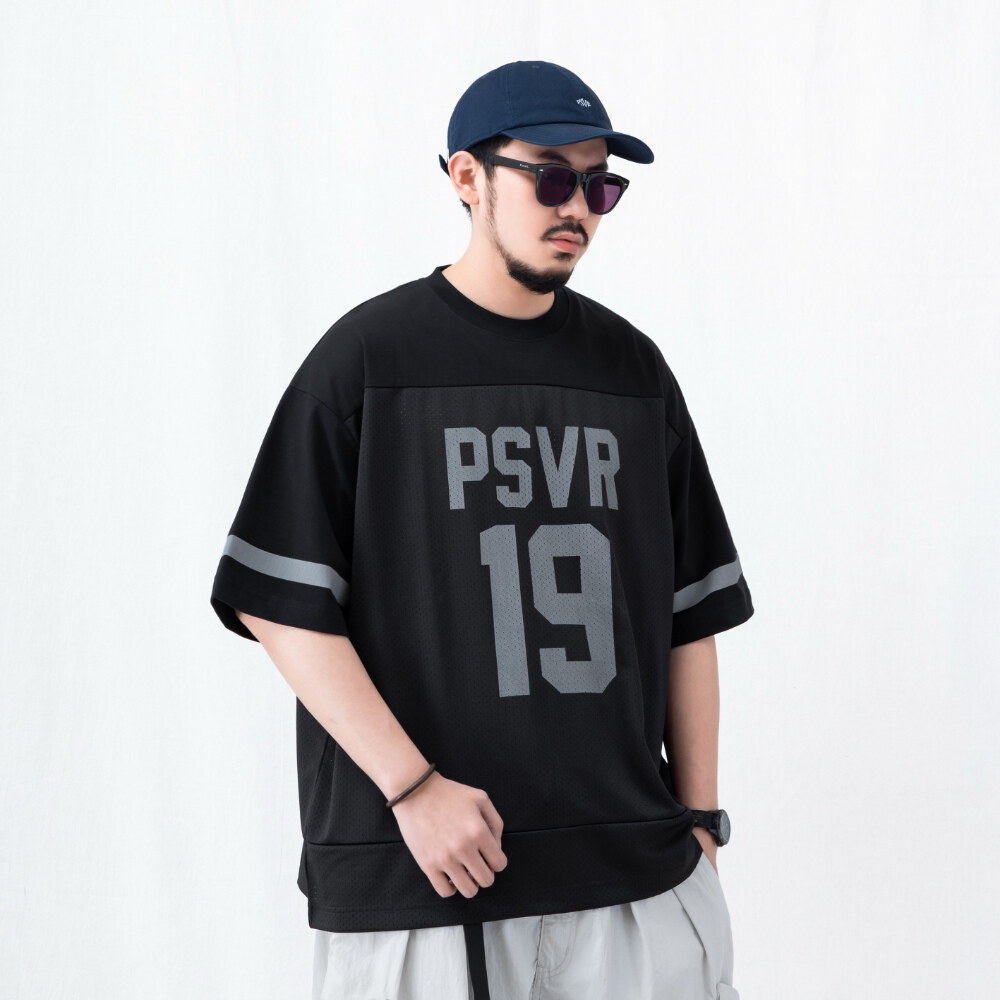 拼接球衣短TEE mesh splice jersey T-shirt