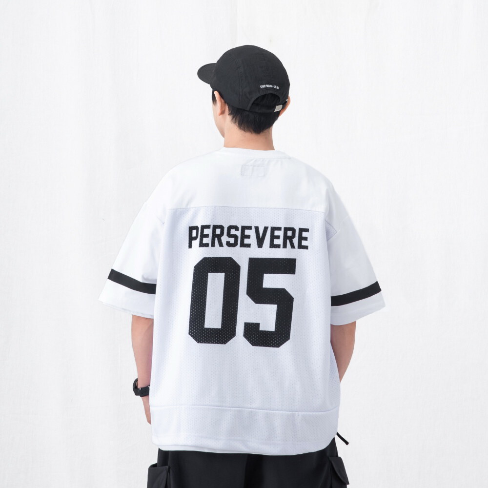 拼接球衣短TEE mesh splice jersey T-shirt