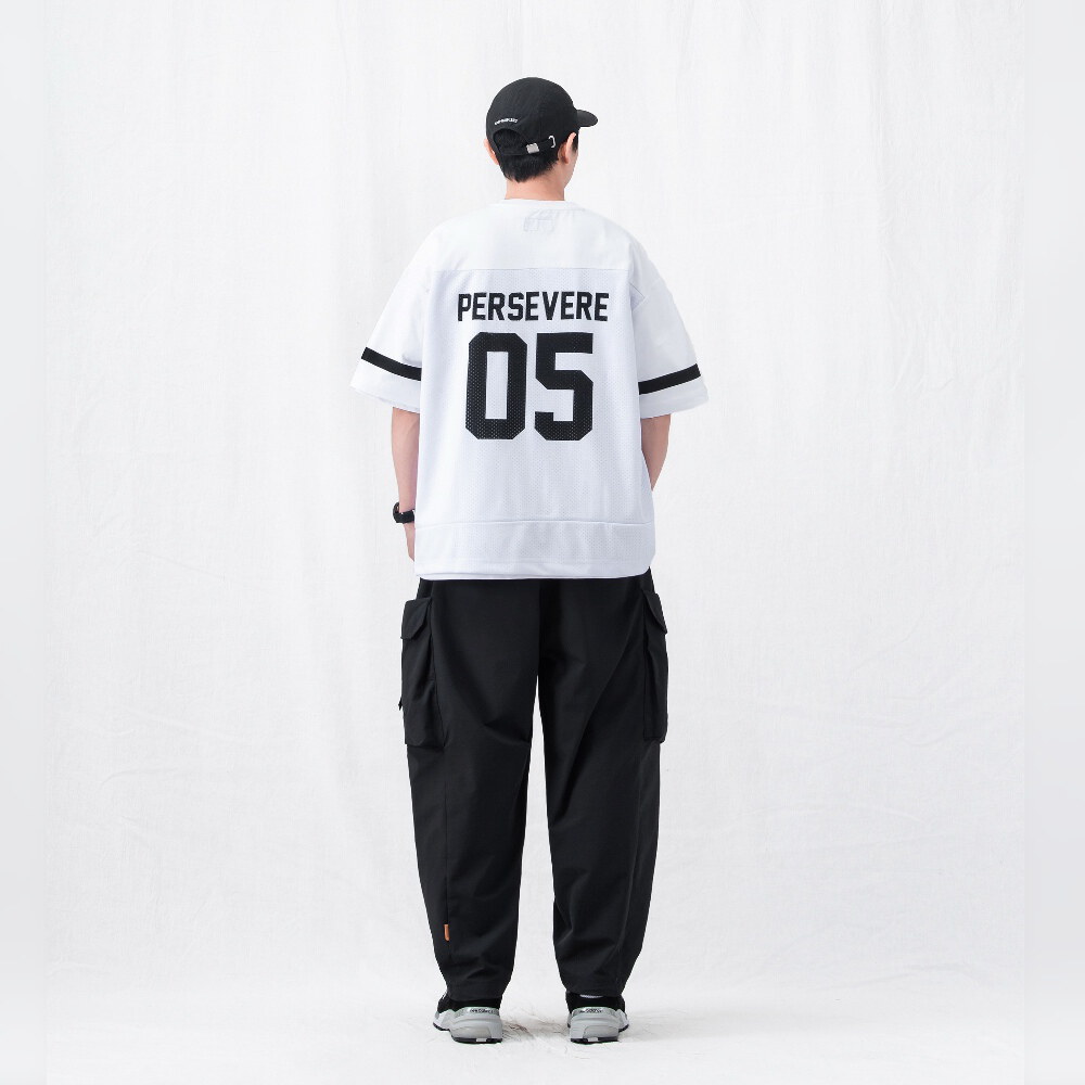 拼接球衣短TEE mesh splice jersey T-shirt