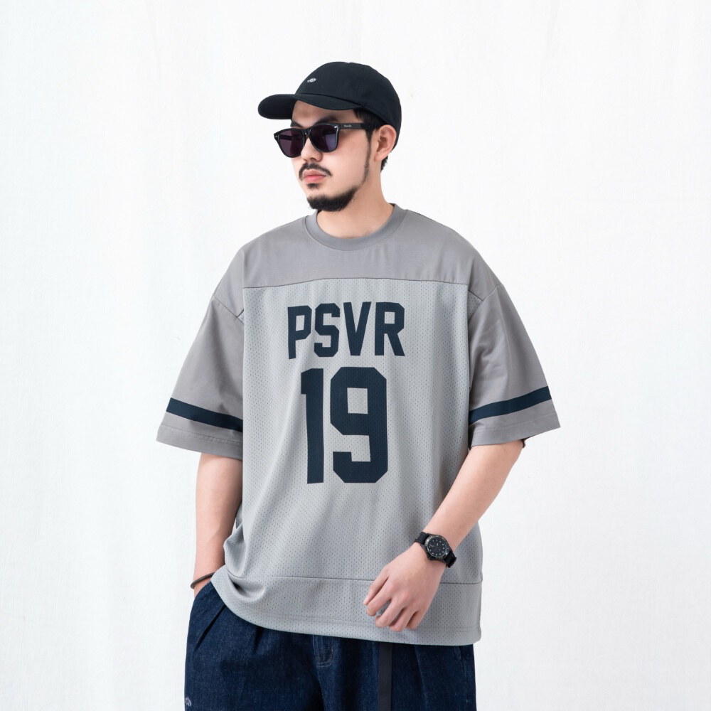 拼接球衣短TEE mesh splice jersey T-shirt