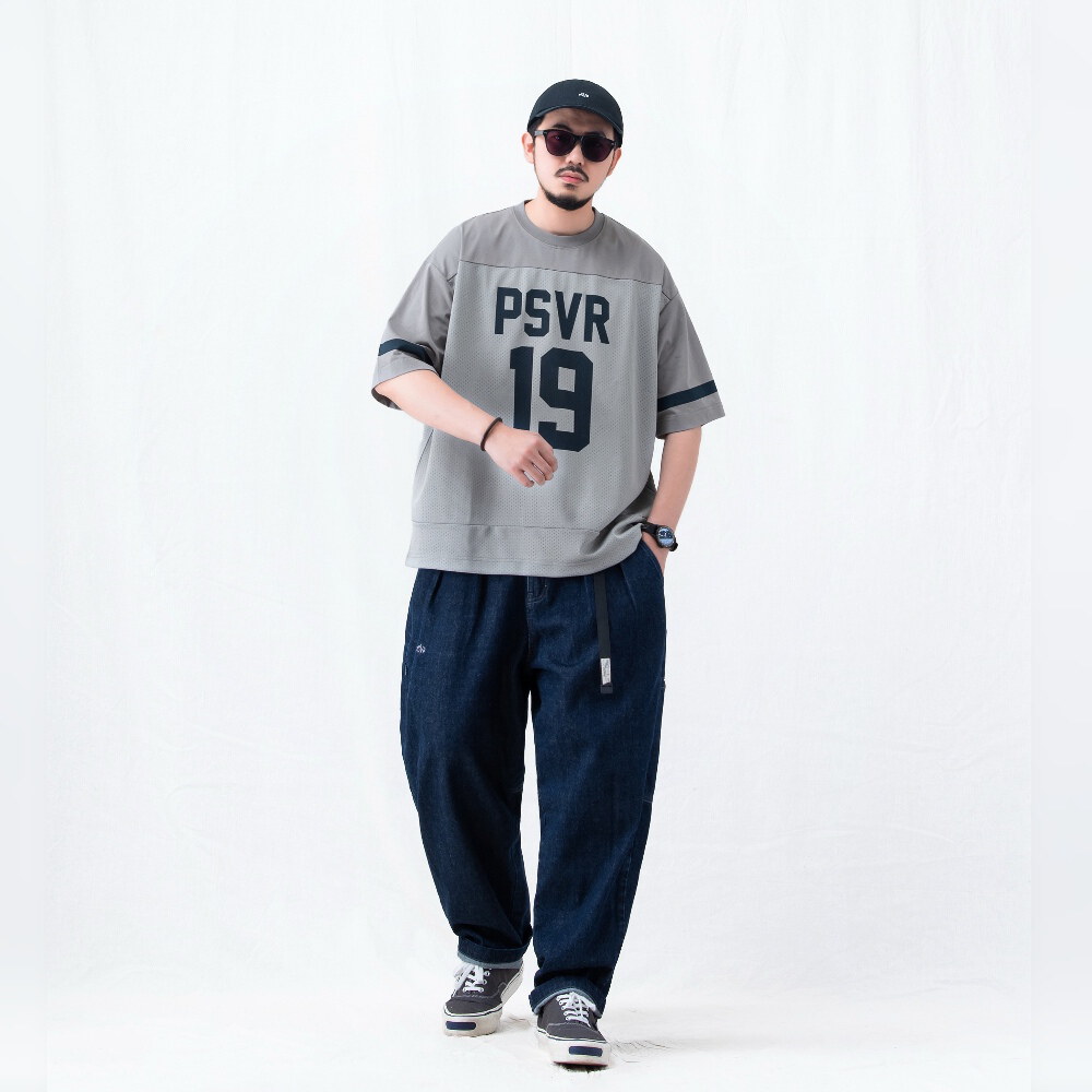 拼接球衣短TEE mesh splice jersey T-shirt