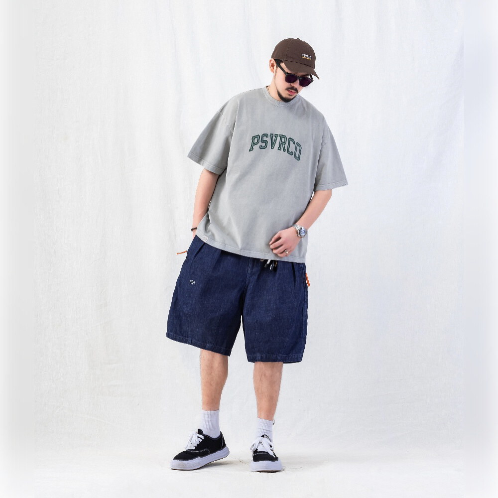 裂紋圖樣水洗TEE CRACKED-EFFECT WASHED T-SHIRT