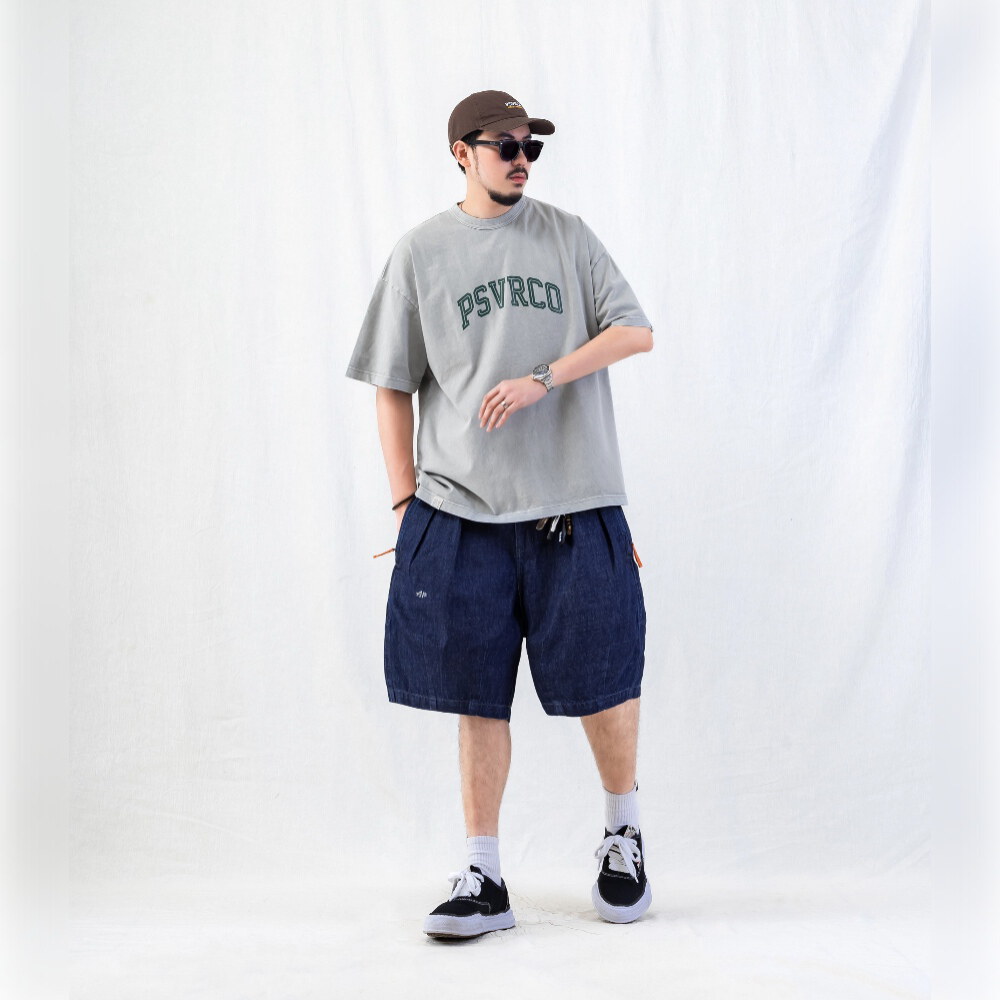 裂紋圖樣水洗TEE CRACKED-EFFECT WASHED T-SHIRT