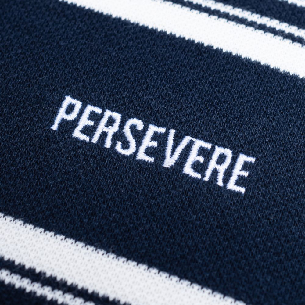 條紋長TEE EMBROIDERED LOGO STRIPED LONG-SLEEVE T-SHIRT
