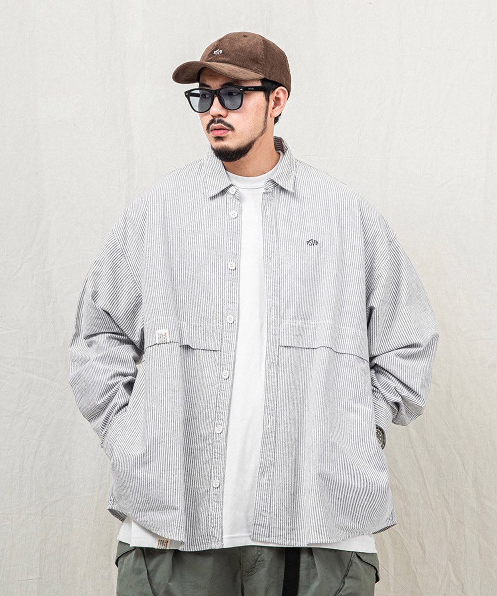 PERSEVERE 寬版長袖襯衫