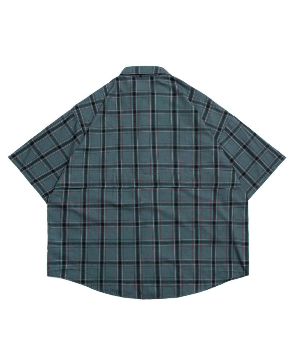 拼接寬版襯衫 SPLICED DESIGN OVERSIZED SHIRT