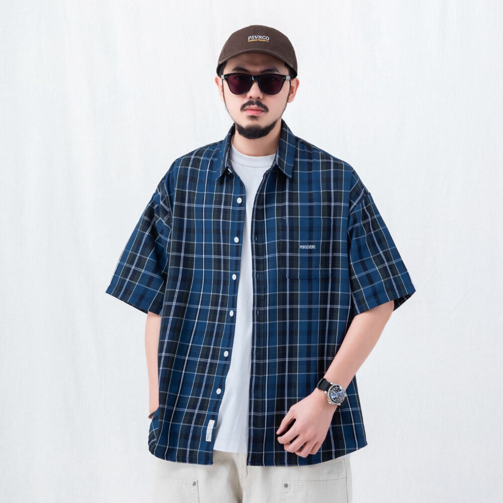 寬版短袖襯杉 LOOSE-FIT POCKET SHIRT