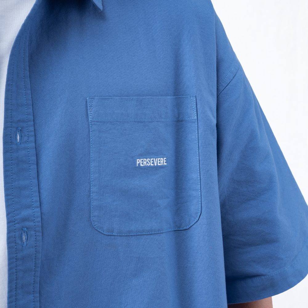 寬版短袖襯杉 LOOSE-FIT POCKET SHIRT
