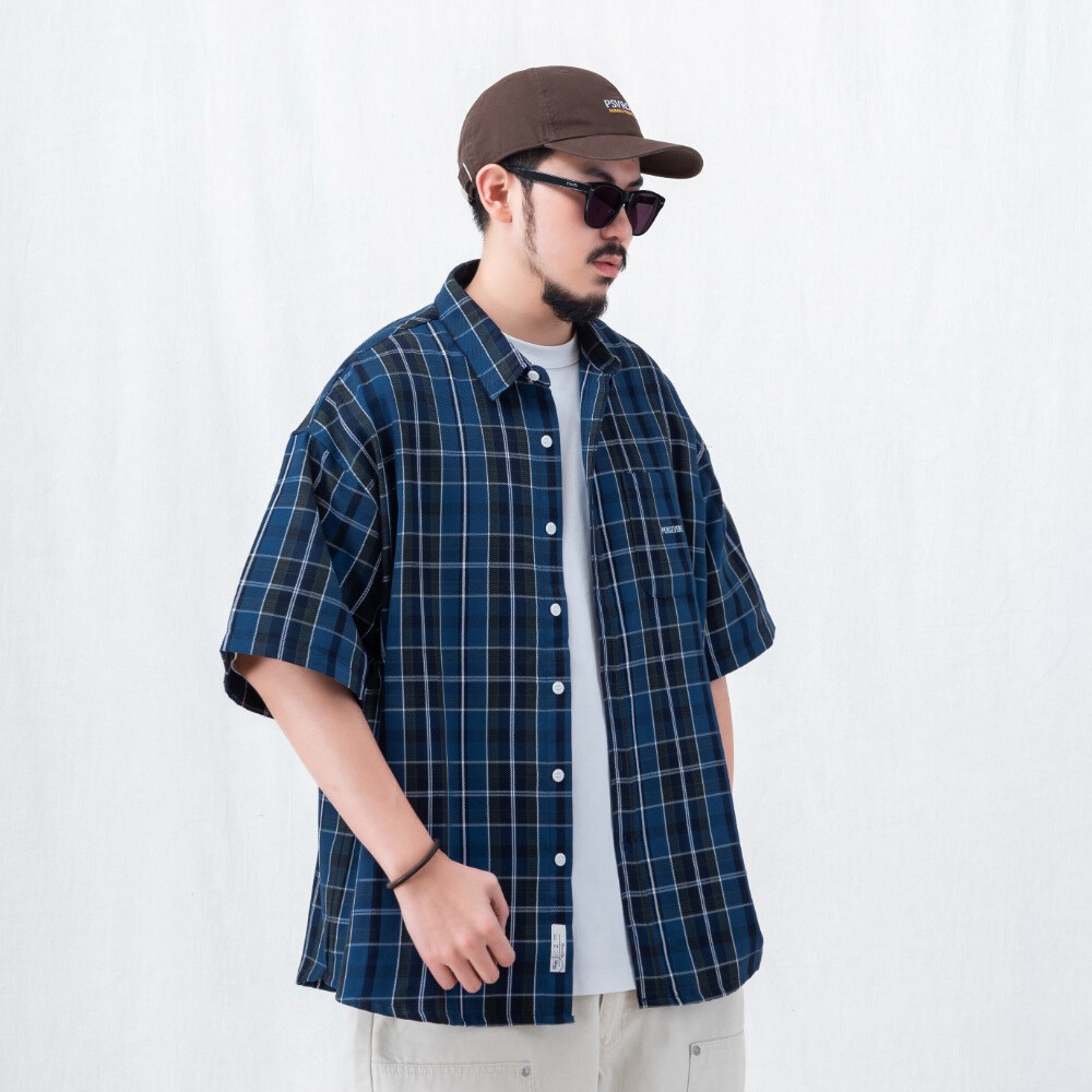 寬版短袖襯杉 LOOSE-FIT POCKET SHIRT