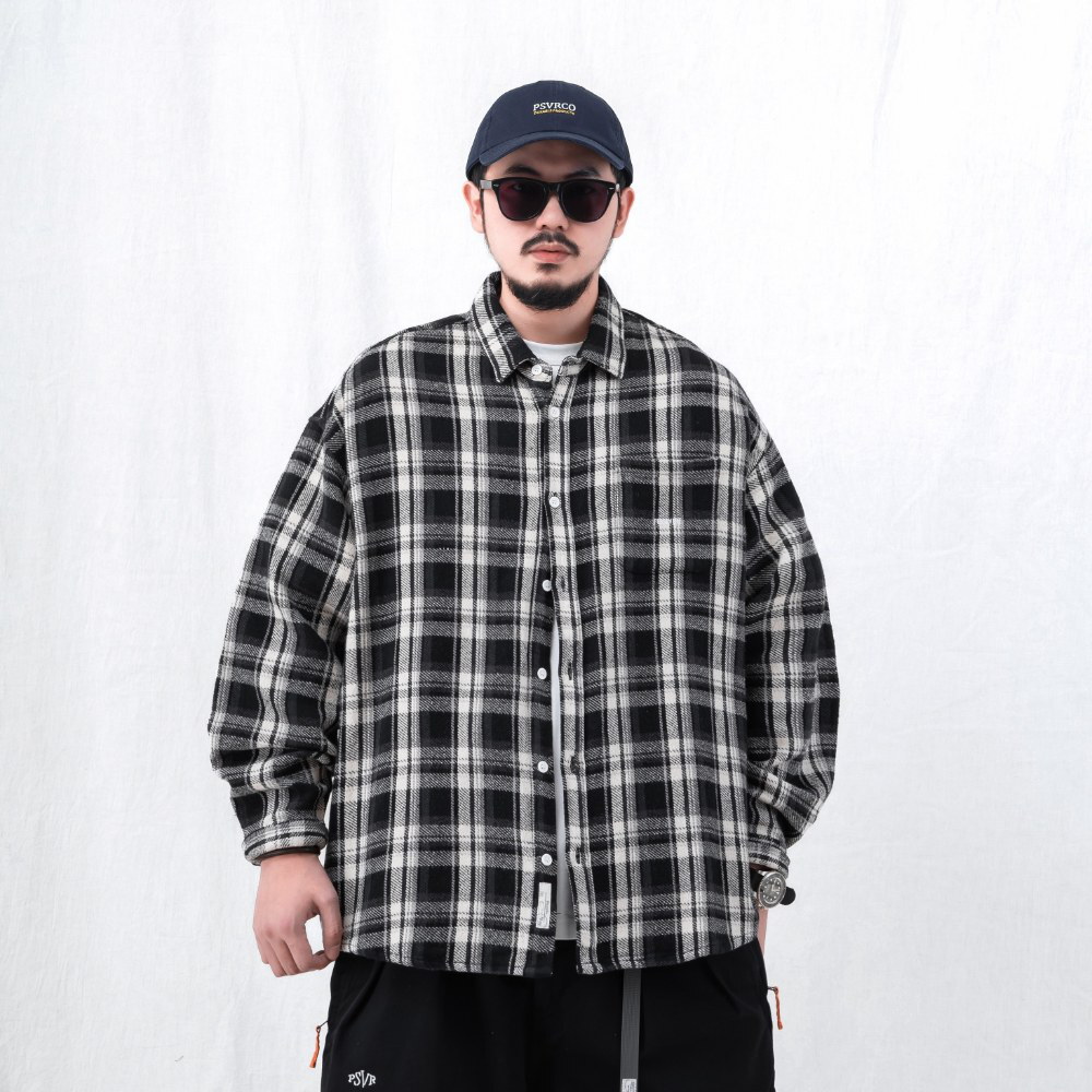 寬版長袖襯衫 loose-fit LS shirt