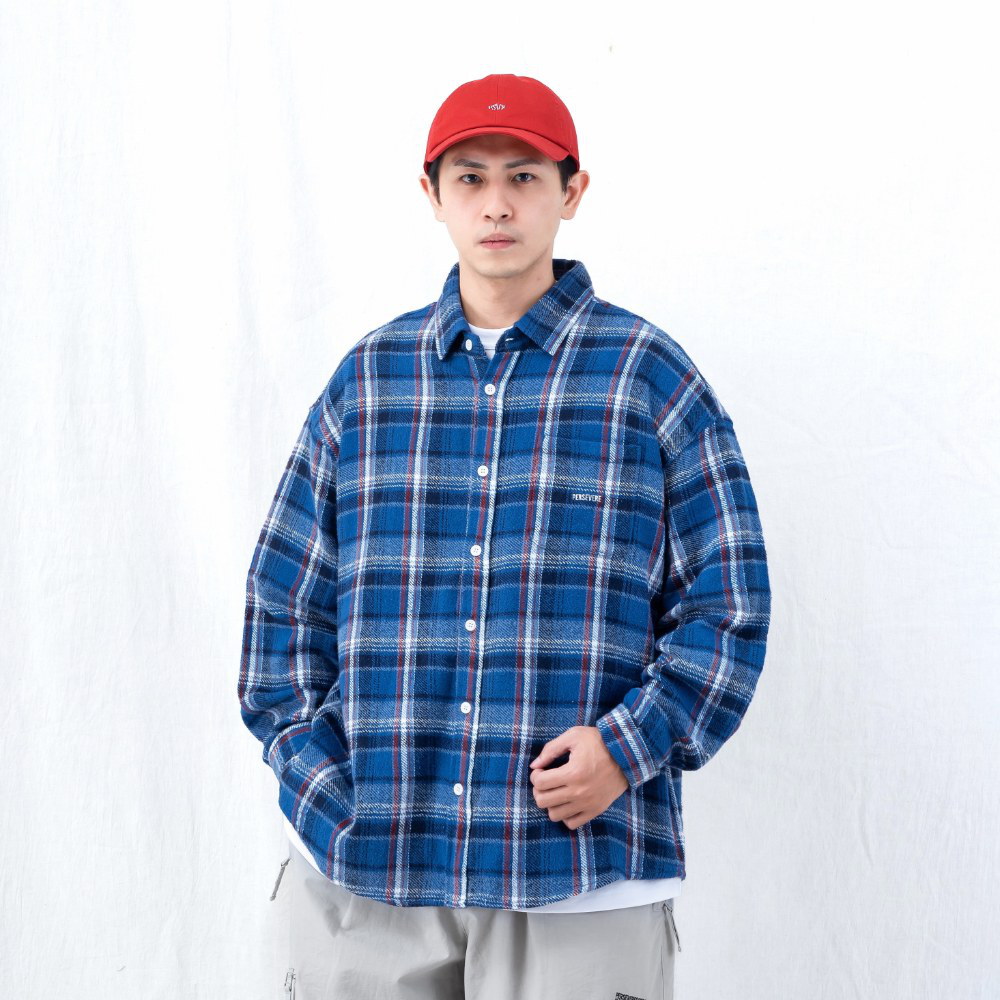 寬版長袖襯衫 loose-fit LS shirt