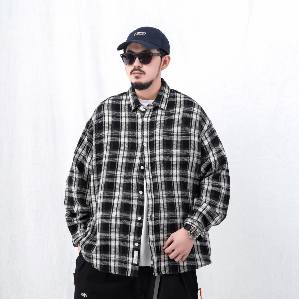 寬版長袖襯衫 loose-fit LS shirt