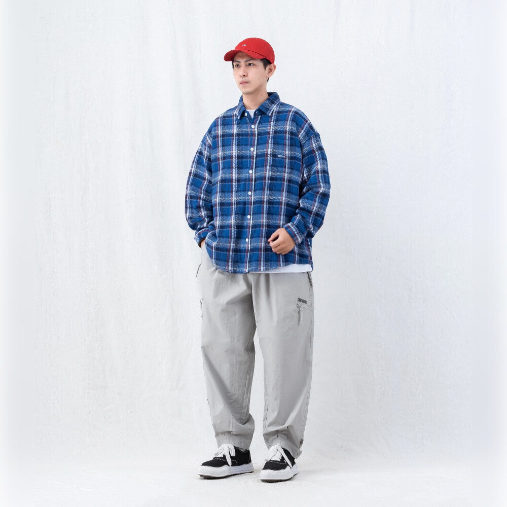 寬版長袖襯衫 loose-fit LS shirt