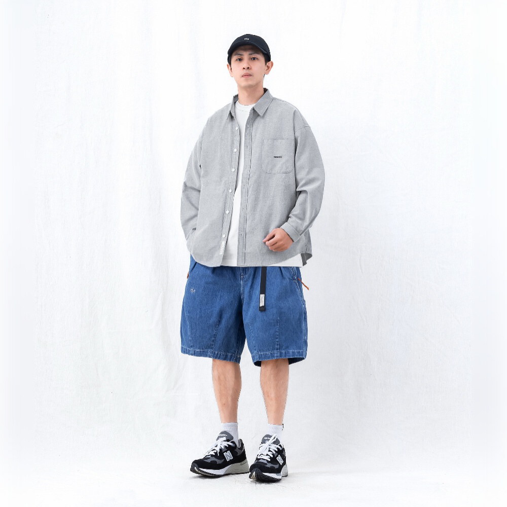 寬版長袖襯衫 loose-fit LS shirt