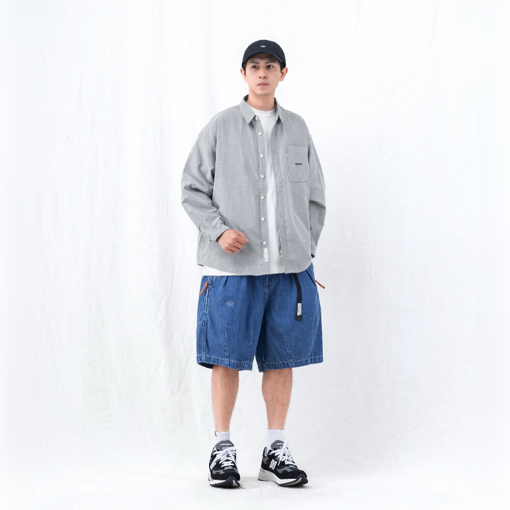 寬版長袖襯衫 loose-fit LS shirt