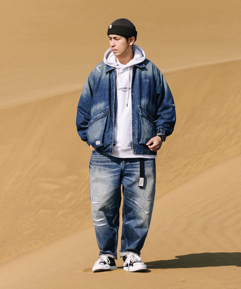 PERSEVERE 週年限定-破壞牛仔外套