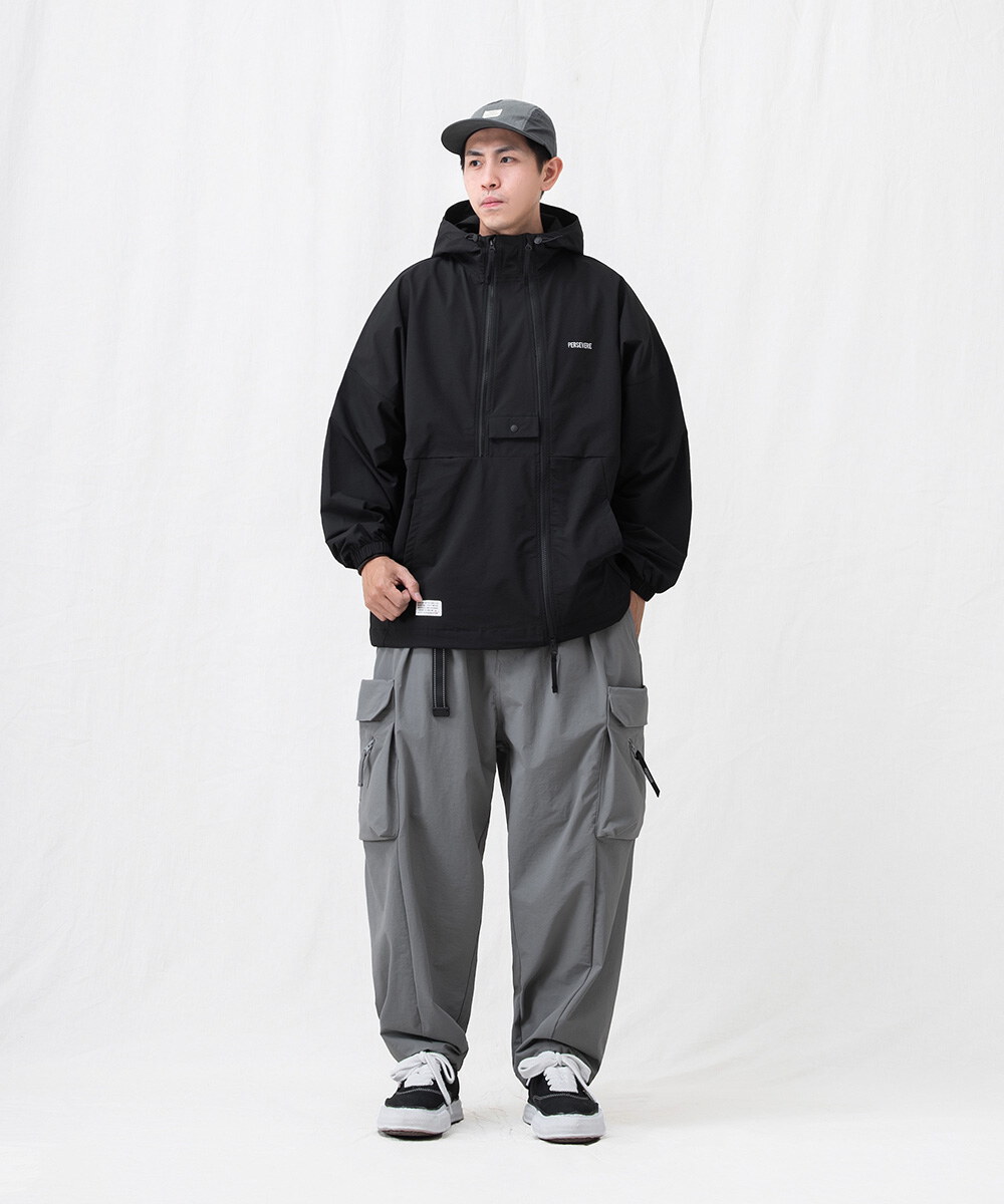 防潑水連帽外套 WATER-REPELLENT PULLOVER SHELL JACKET
