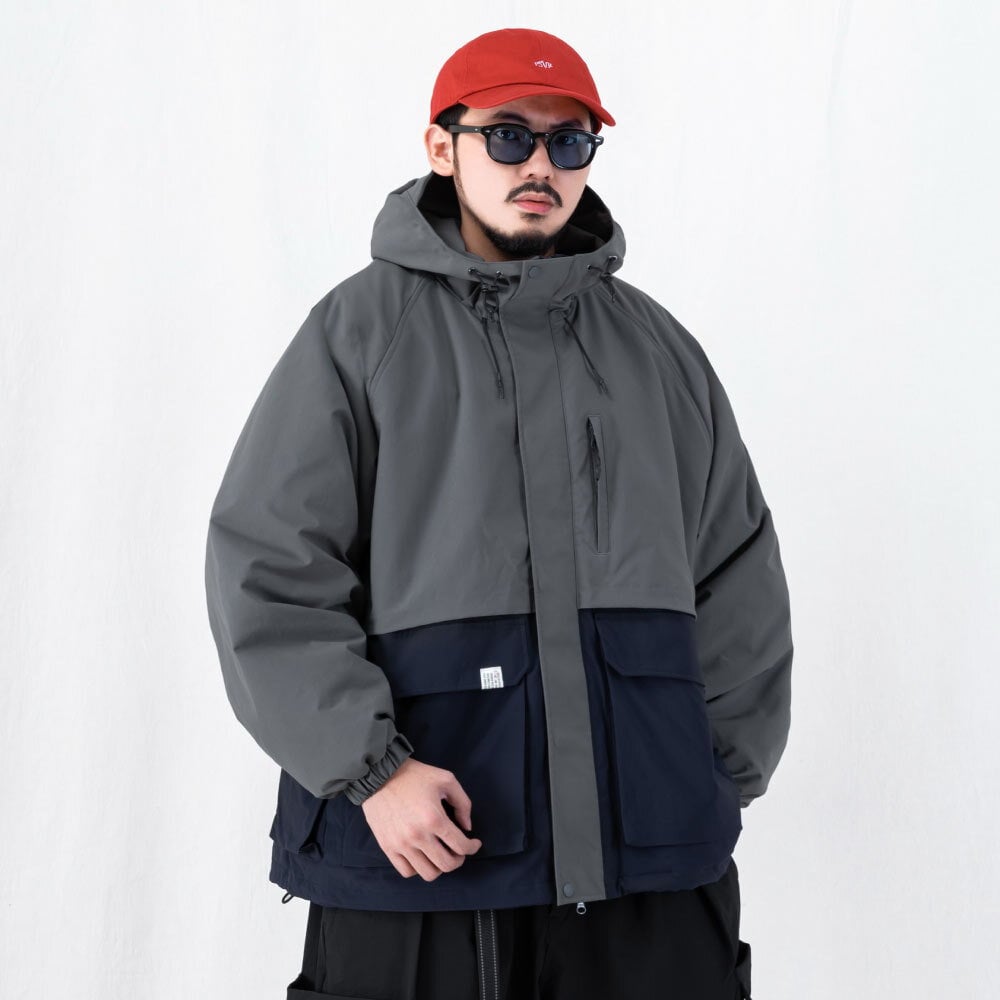 多功能連帽鋪棉外套