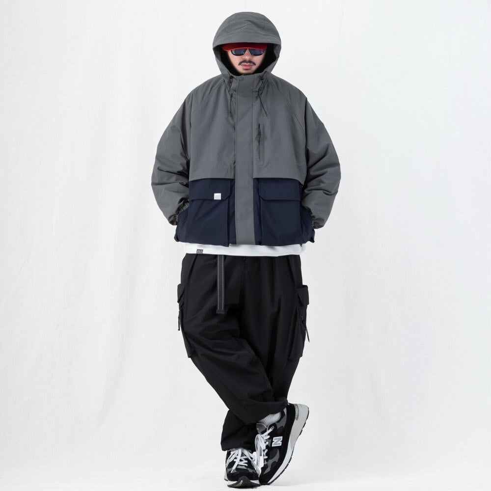 多功能連帽鋪棉外套