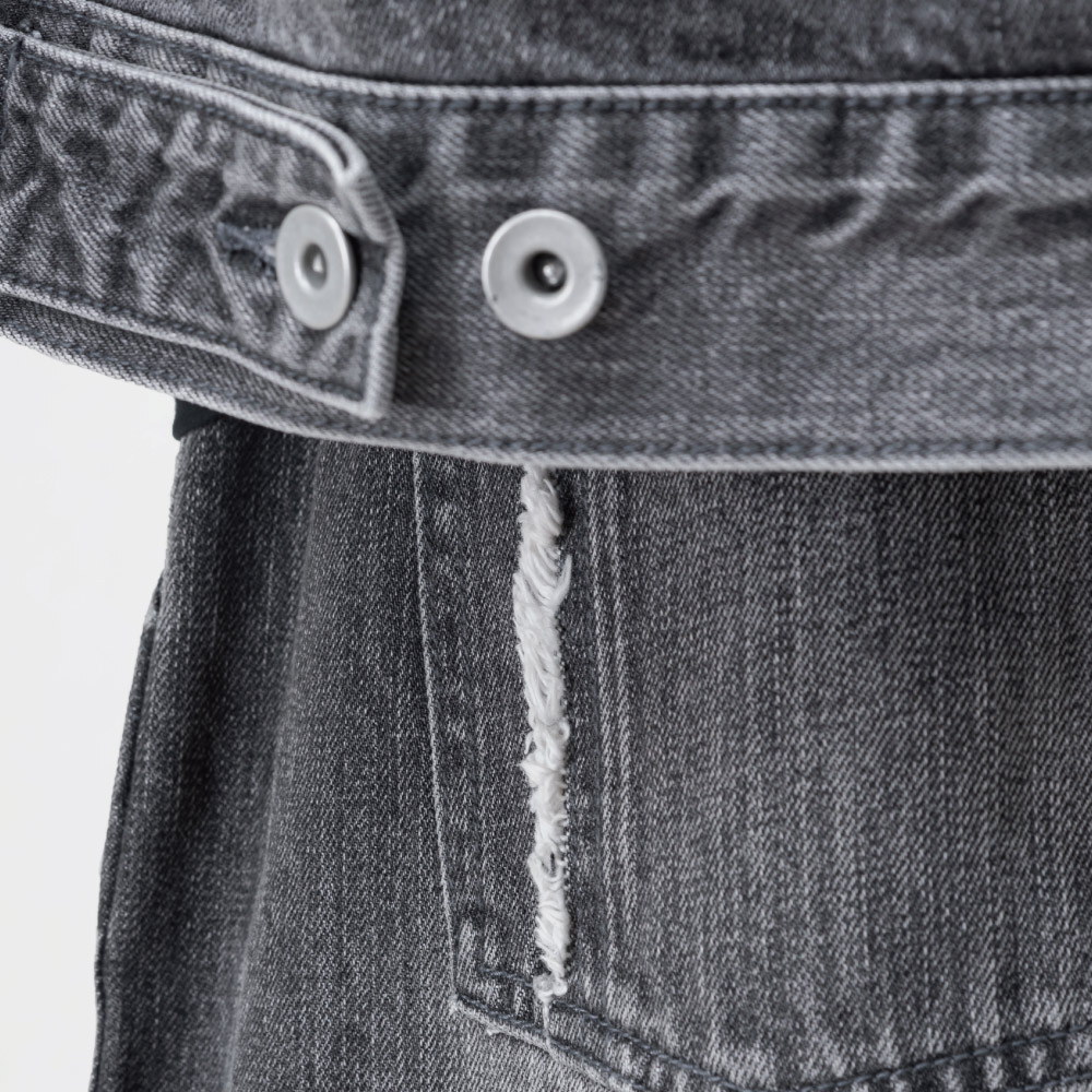 限定抽鬚牛仔外套 vintage washed frayed denim jacket