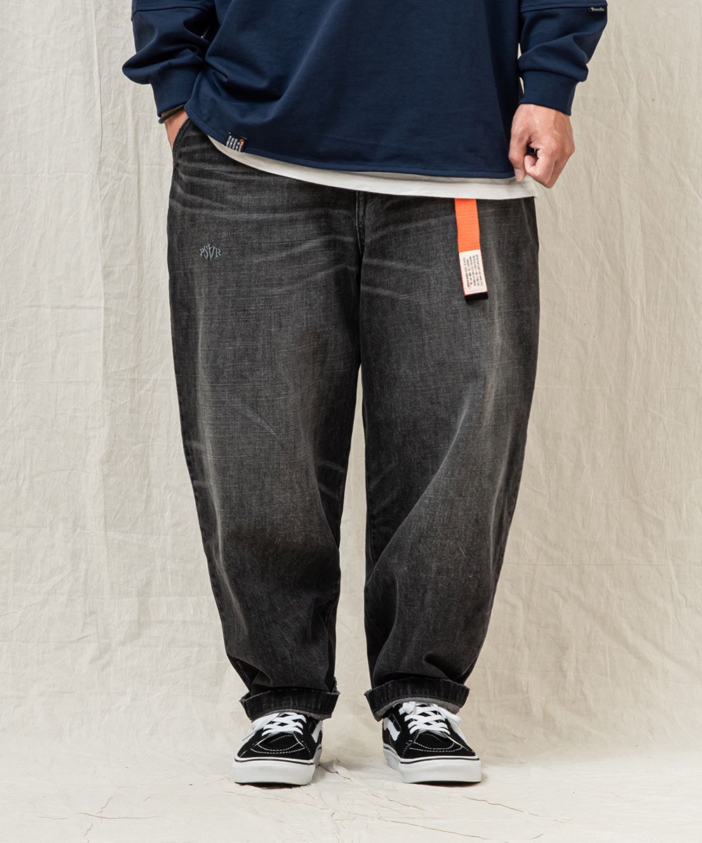 水洗貓鬚牛仔長褲 ENZYME-STONEWASHED HIGE JEANS