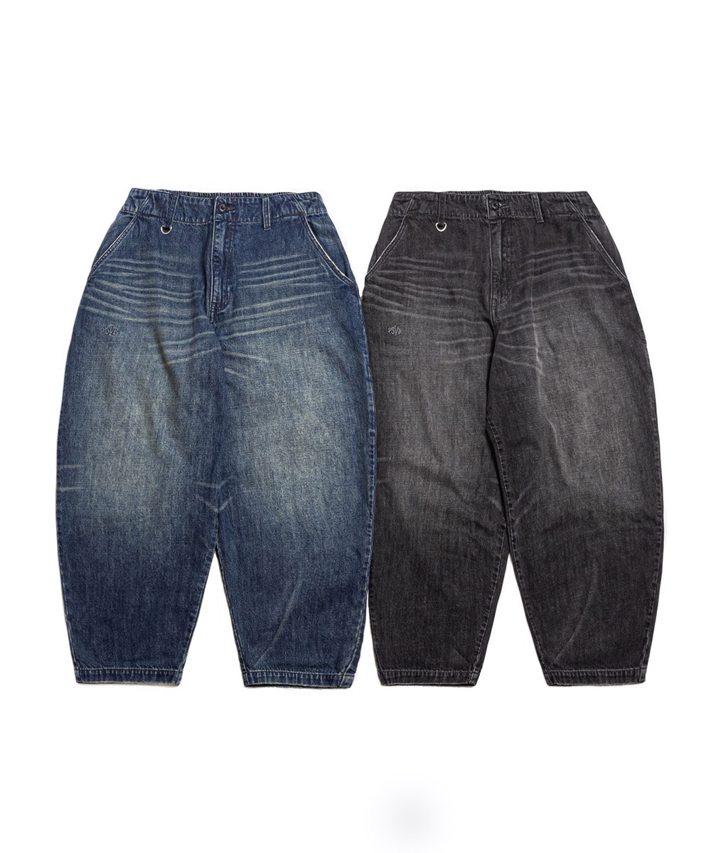水洗貓鬚牛仔長褲 ENZYME-STONEWASHED HIGE JEANS